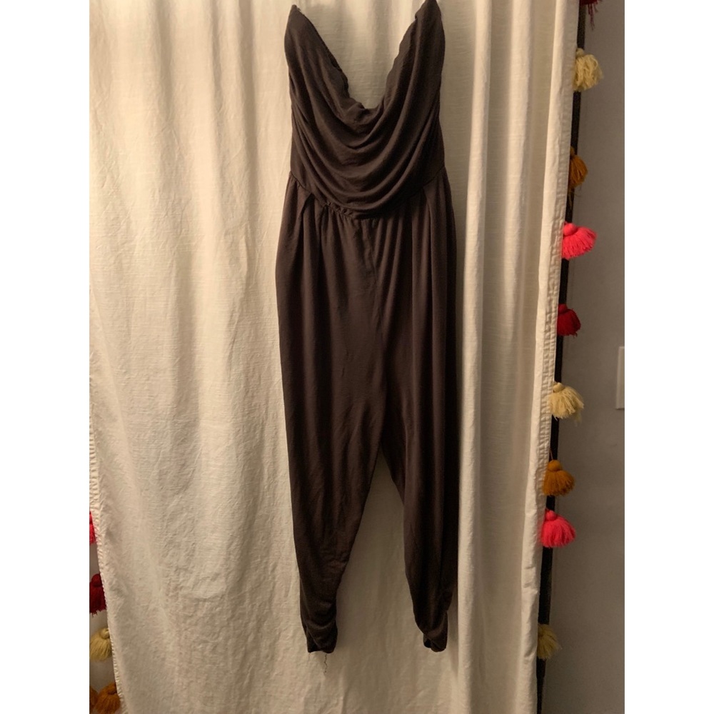 Army green harem jumpsuit